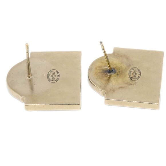 Chanel Piercing Earrings Black Gold B15S 195605 - Picture 3 of 4